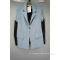 Blazer manica a maglie a bottone singolo per donne